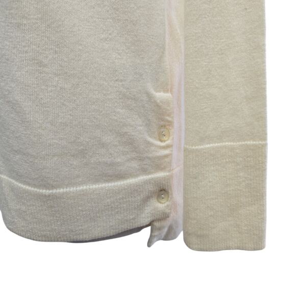 Toad & Co Merino Wool Crewneck Sweater Cream Lightweight Organic‎ Size Medium - Picture 8 of 10